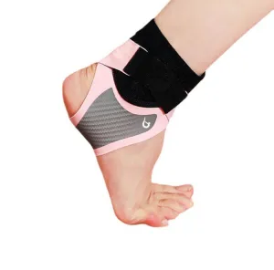 1 Pair Carbon Soft Armor Sports Ankle Protectors For Men and Women, Specification: L (Pink)