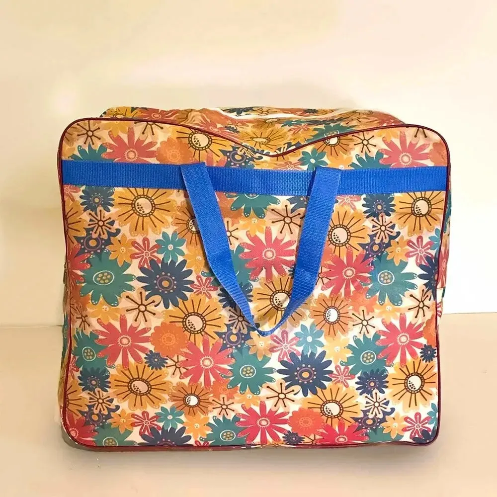 120 GSM Non-Woven Floral Print Multipurpose Storage Bag