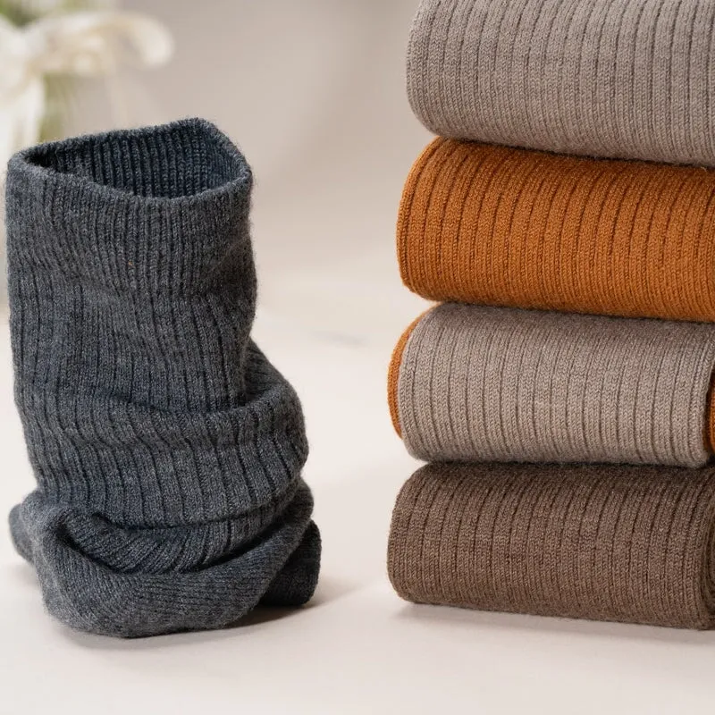 18cm Soft Cashmere Slouch Socks Solid-color For Fall/Winter in 5 Colours