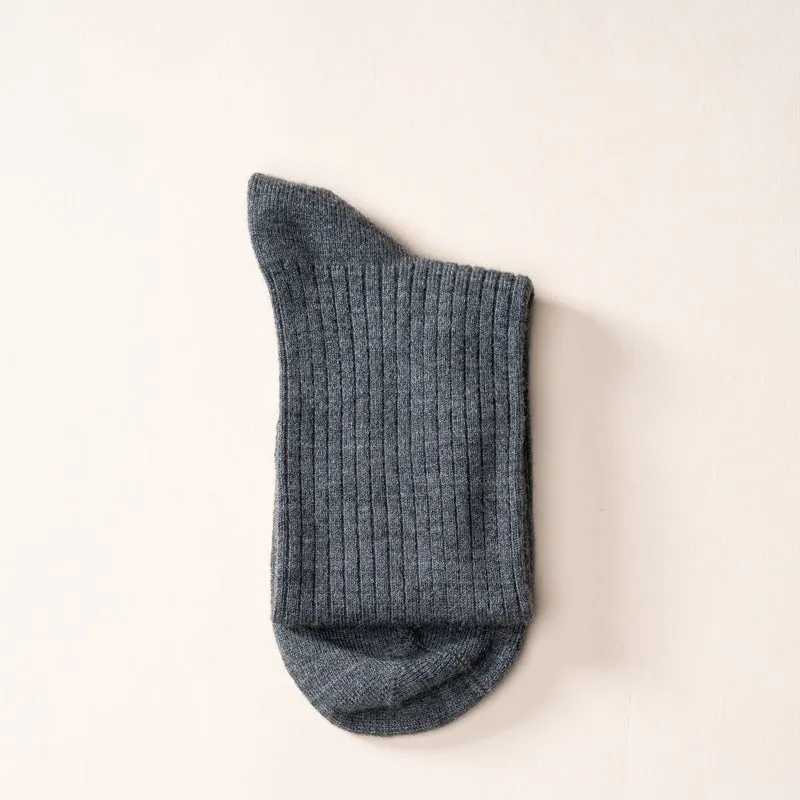 18cm Soft Cashmere Slouch Socks Solid-color For Fall/Winter in 5 Colours