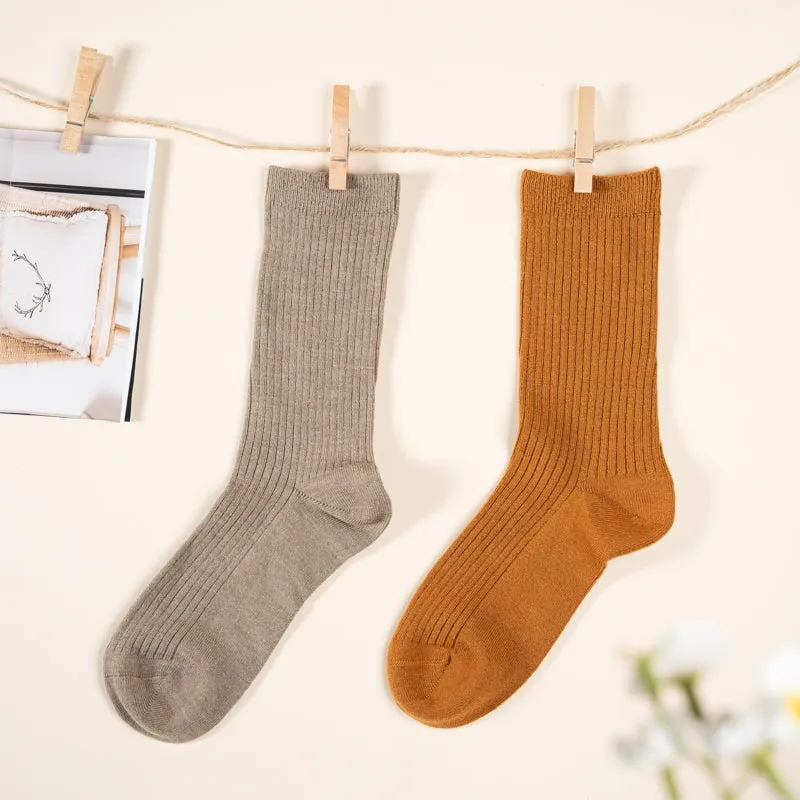 18cm Soft Cashmere Slouch Socks Solid-color For Fall/Winter in 5 Colours