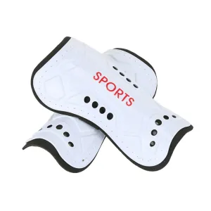 2 Pairs Football Shin Pads Professional Game Training Sports Knee Pads, Color: HTB02 White S