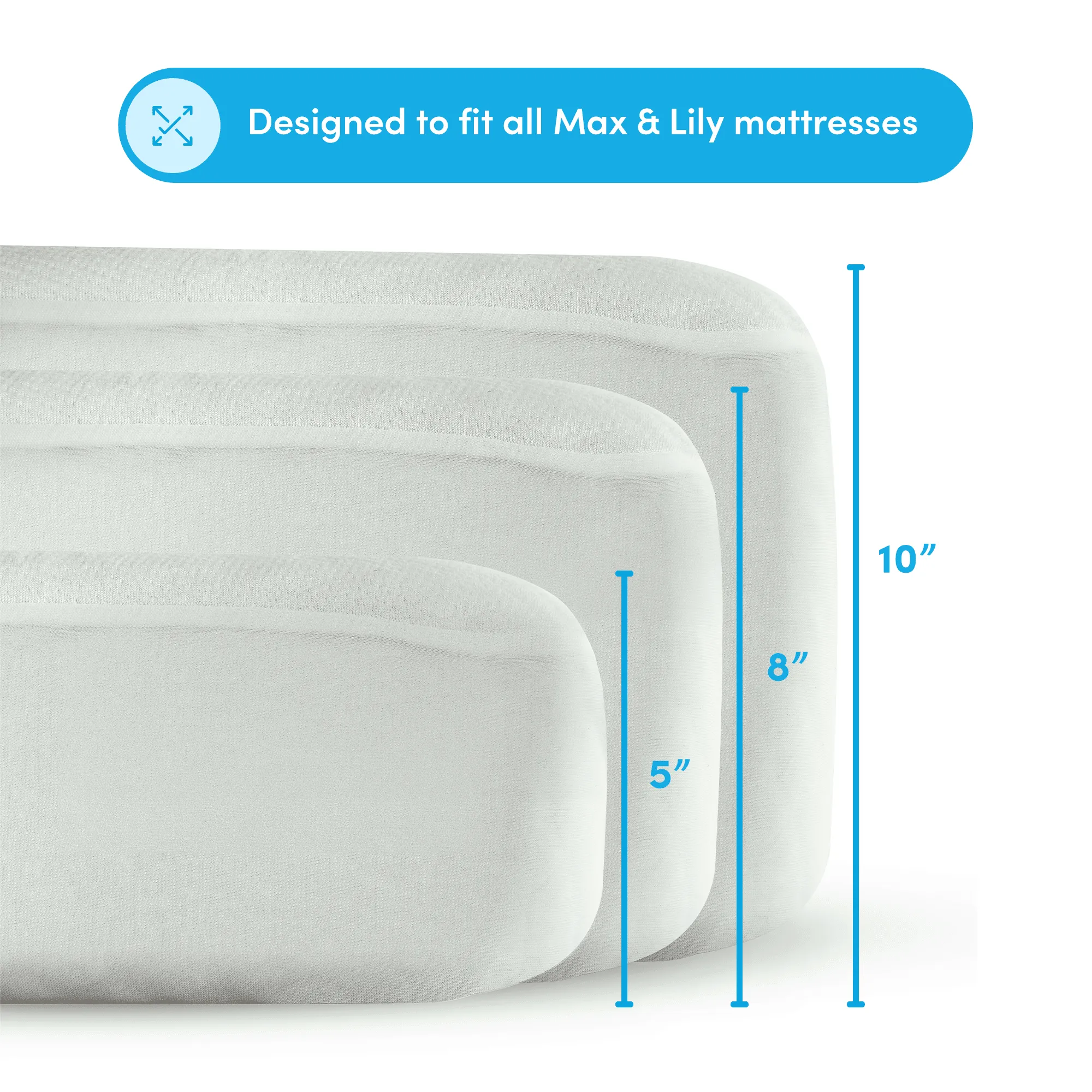 8" Waterproof Mattress Cover, Twin (2 pack)