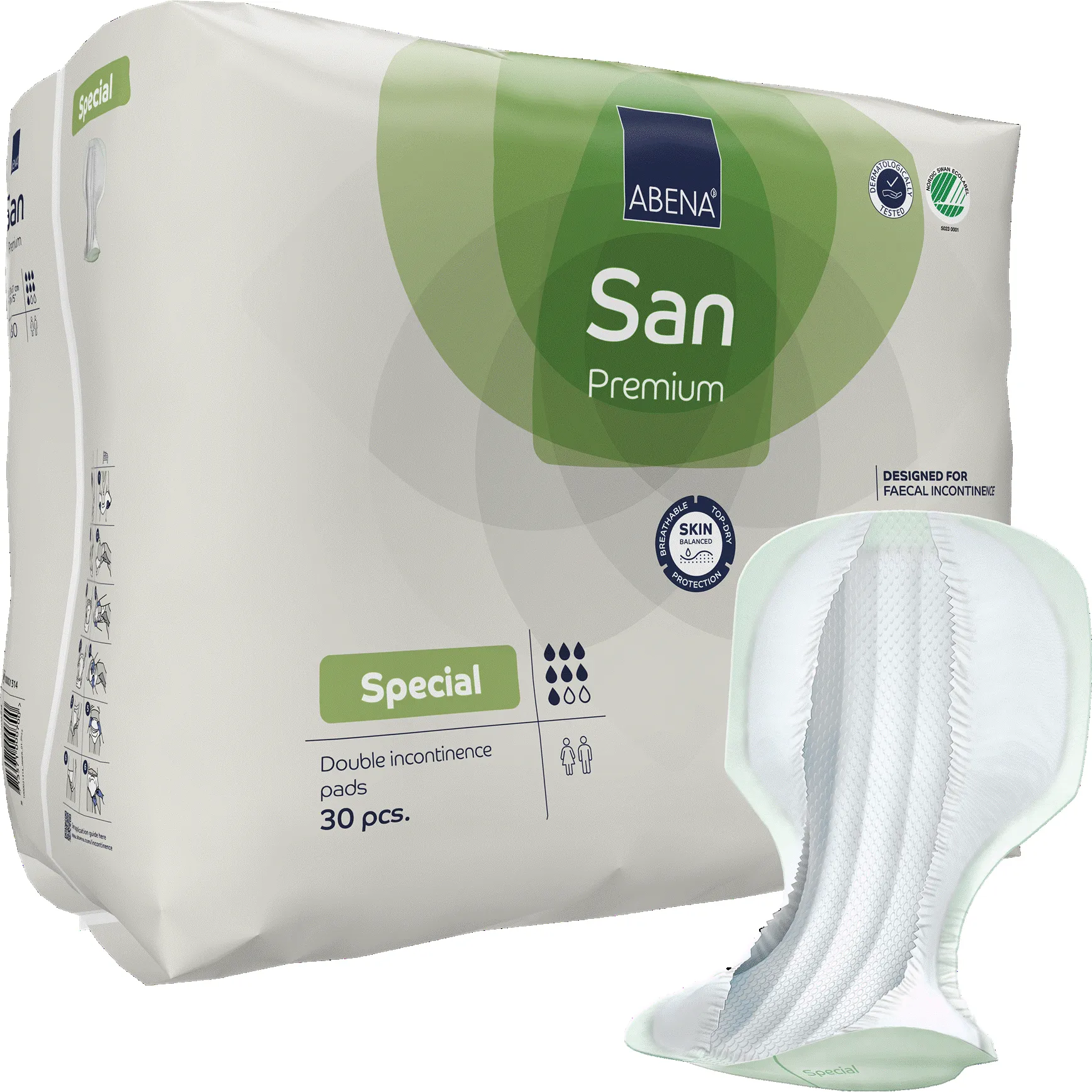 Abena San (Abri-San) Special Pad for Fecal Incontinence