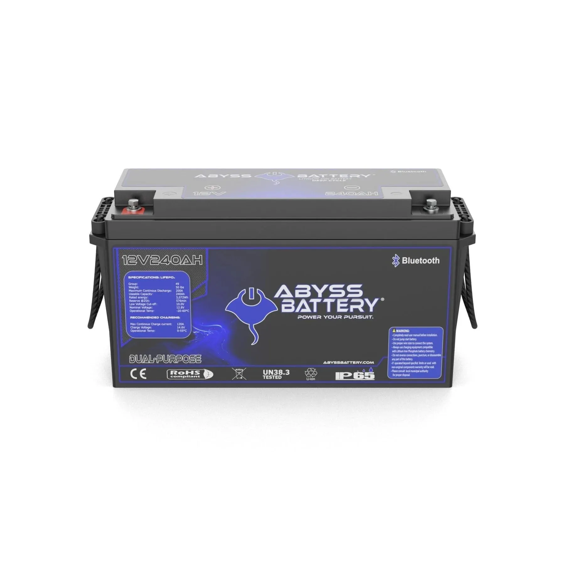 Abyss® 12V 240Ah Dual Purpose Lithium Marine Battery