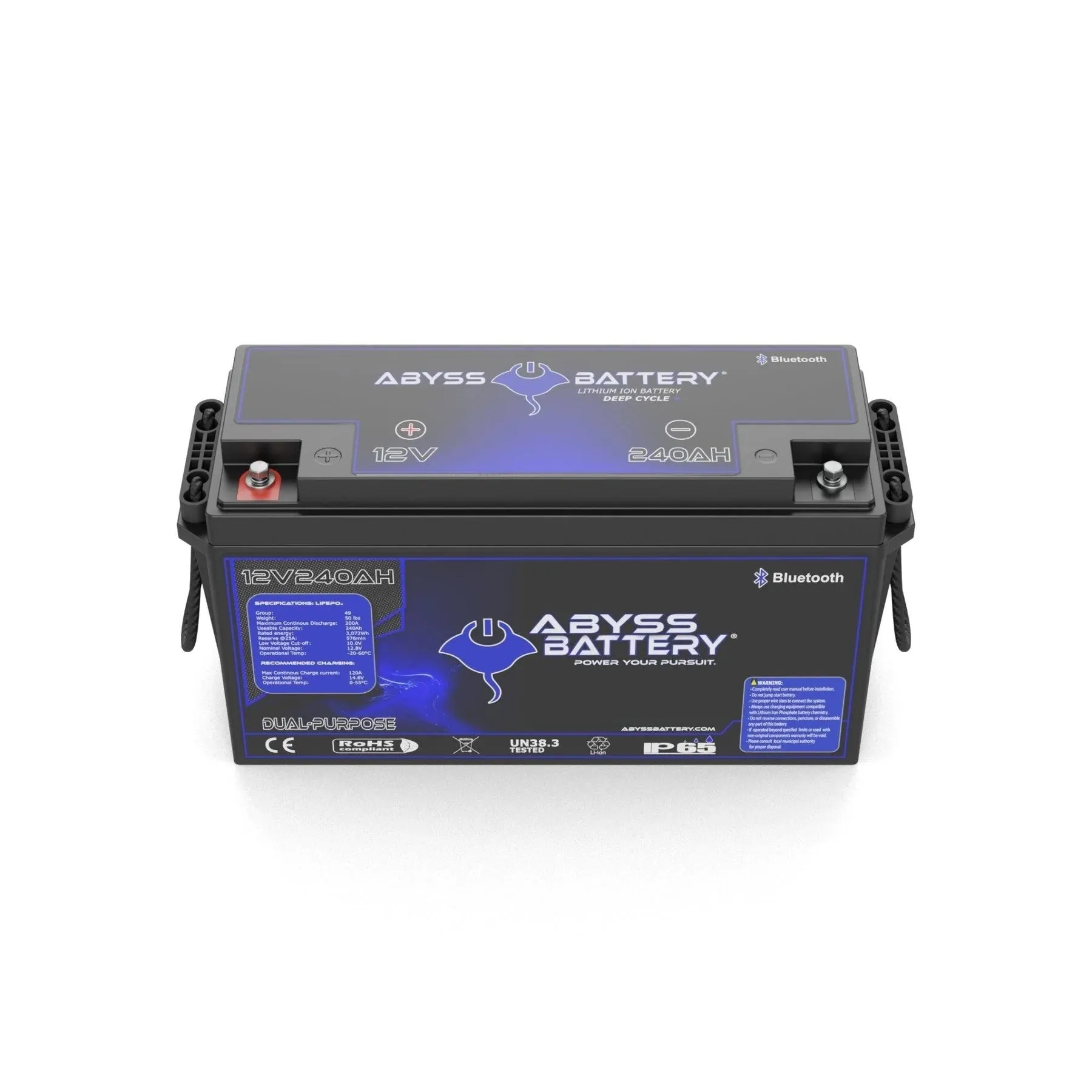 Abyss® 12V 240Ah Dual Purpose Lithium Marine Battery