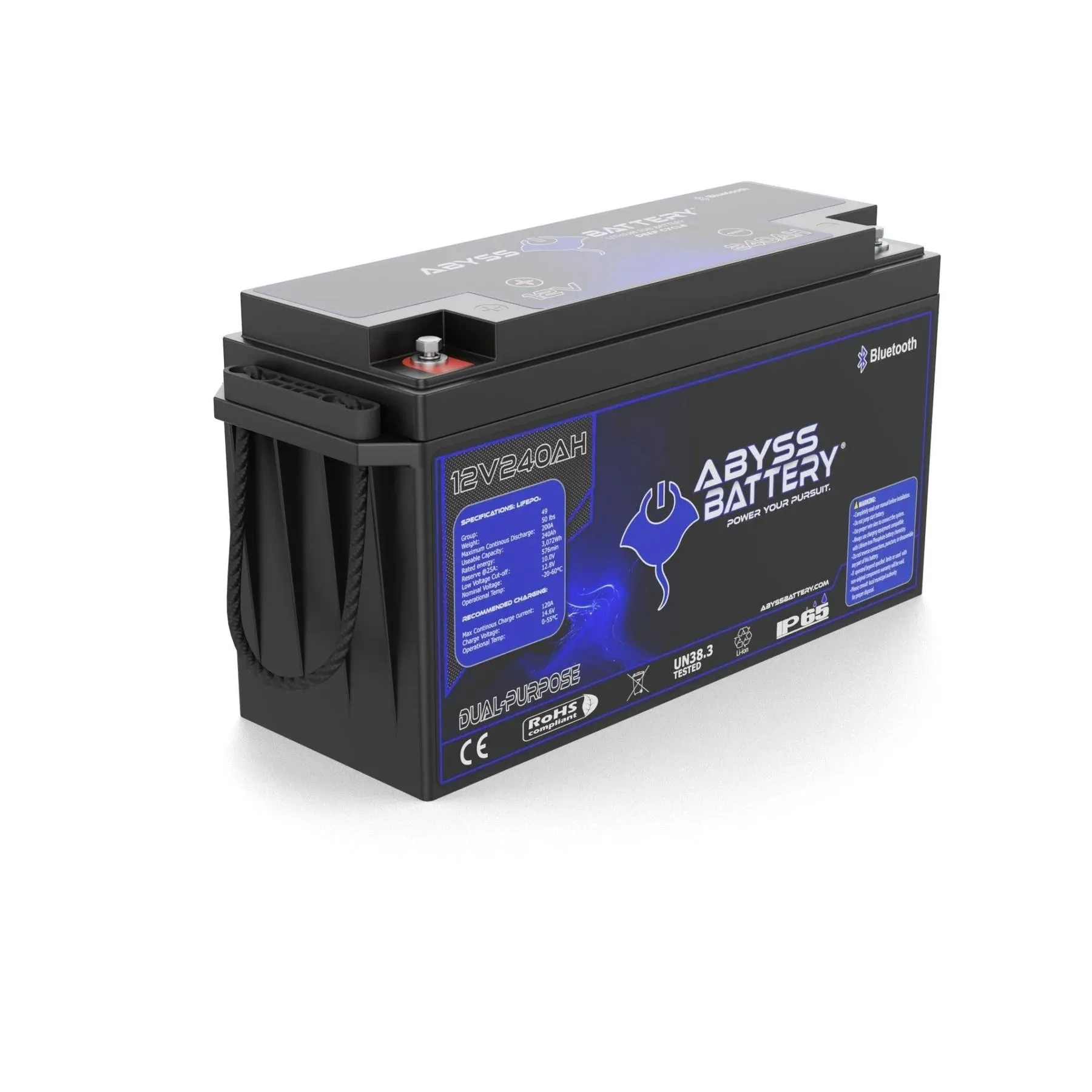 Abyss® 12V 240Ah Dual Purpose Lithium Marine Battery