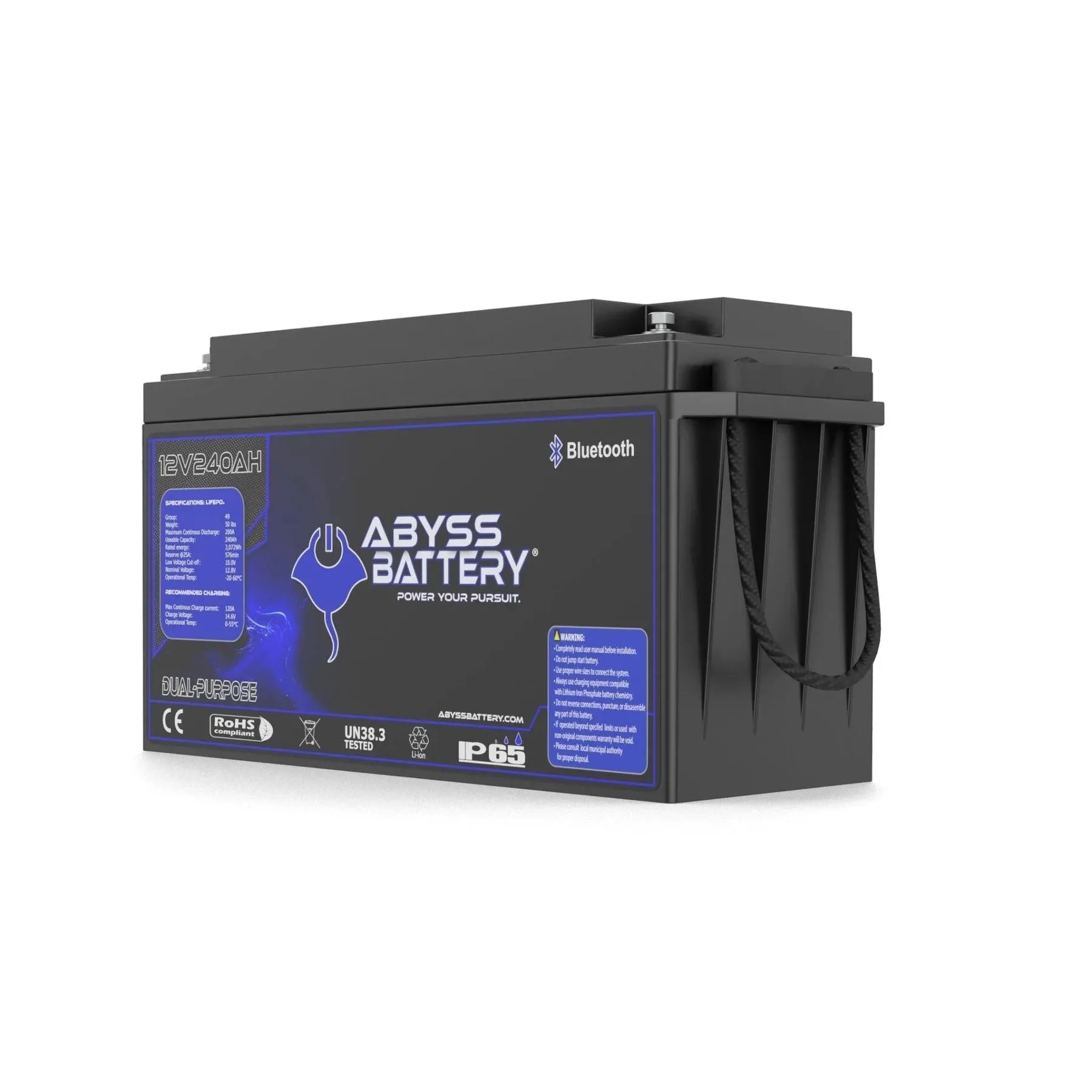 Abyss® 12V 240Ah Dual Purpose Lithium Marine Battery