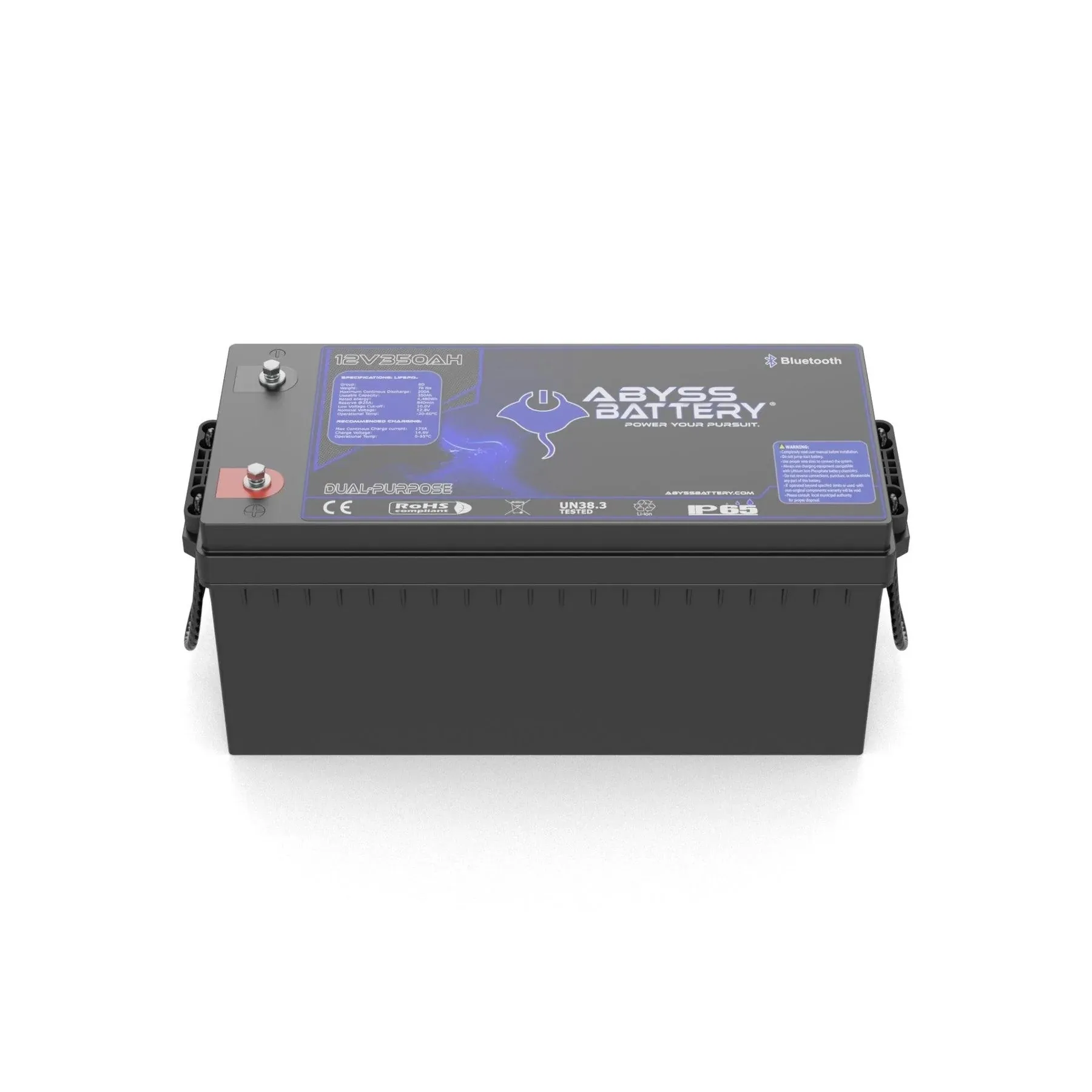 Abyss® 12V 350Ah Dual Purpose Lithium Marine House Battery