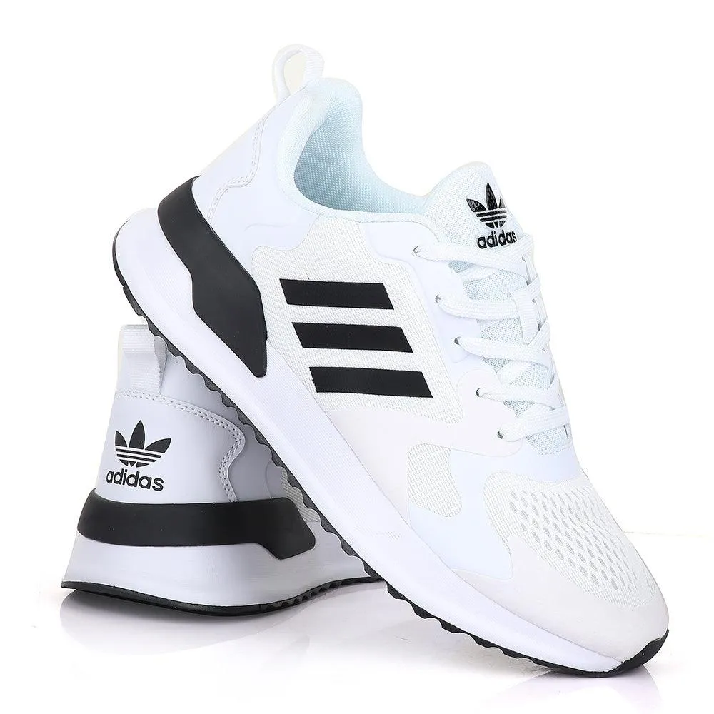 Ad Brand 3 Stripes White Sneakers