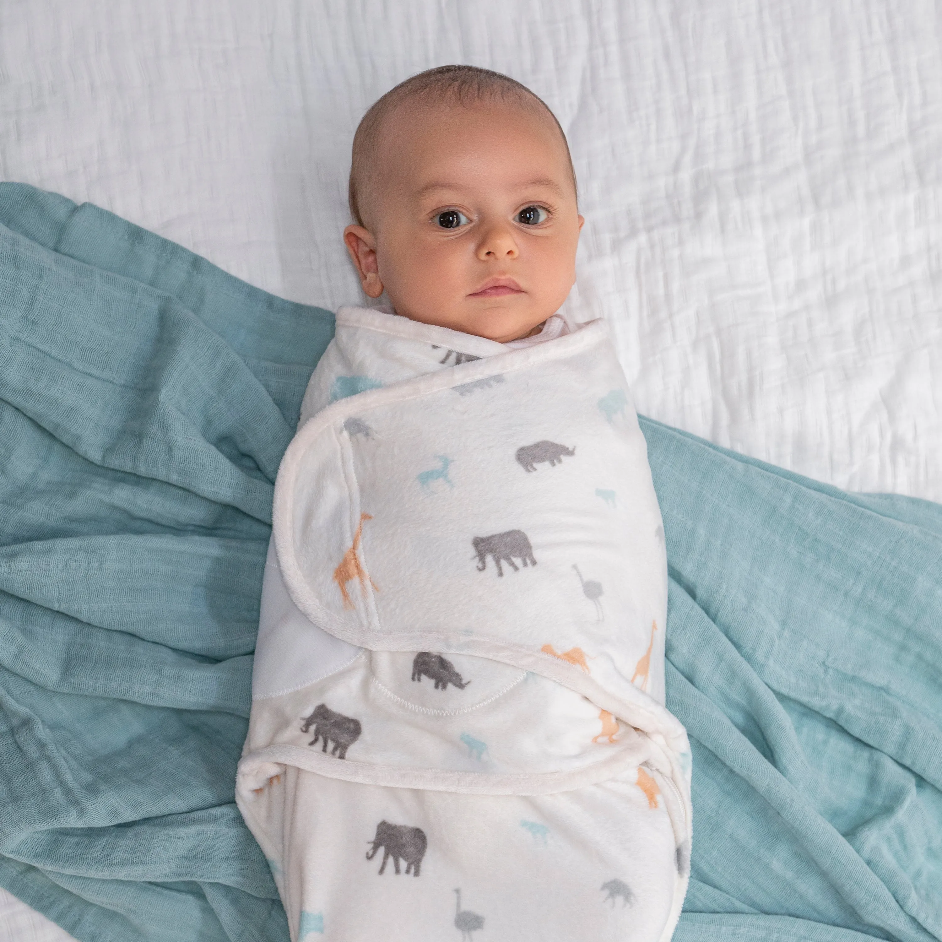 aden   anais Essential Cotton Wrap Swaddles 3 pack Wild Prairie Grey