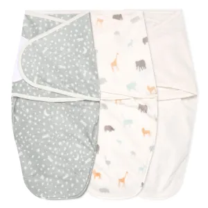 aden   anais Essential Cotton Wrap Swaddles 3 pack Wild Prairie Grey