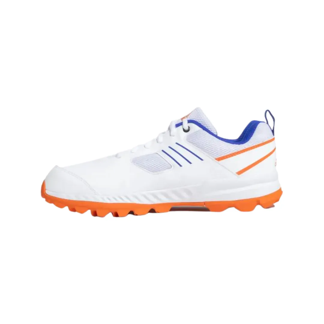 Adidas Crihase 23 Men's Cricket Shoes - Cloud White/Lucid Blue/Semi Impact Orange