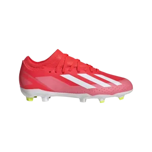 adidas X Crazyfast League Firm Ground Junior Soccer Cleats IF0693 Solar Red/White/Yellow