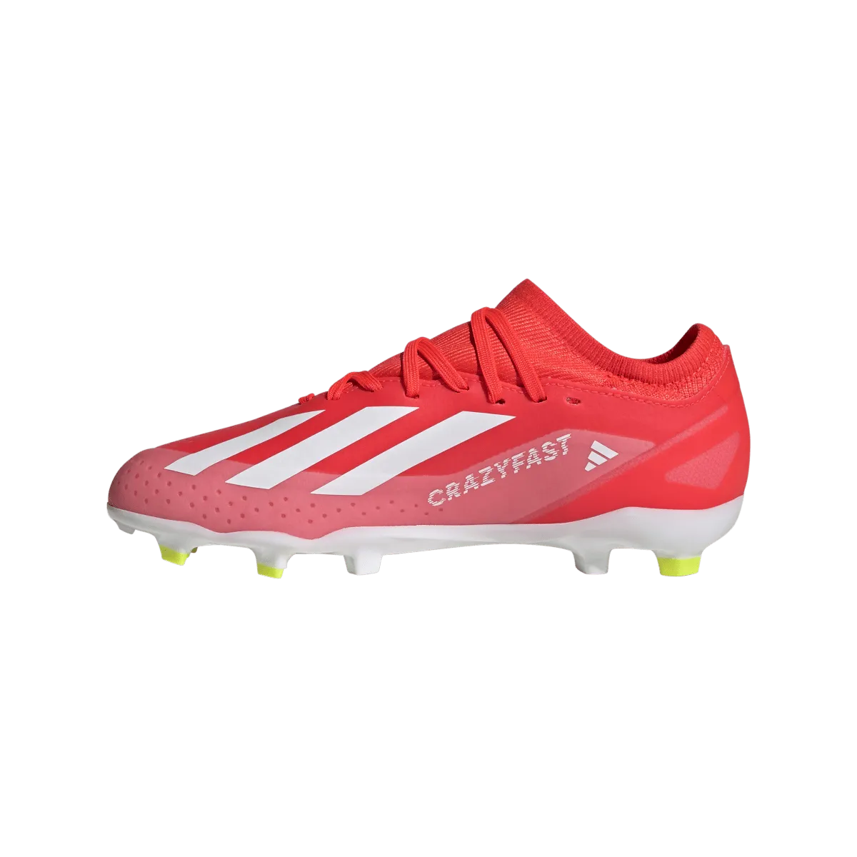 adidas X Crazyfast League Firm Ground Junior Soccer Cleats IF0693 Solar Red/White/Yellow