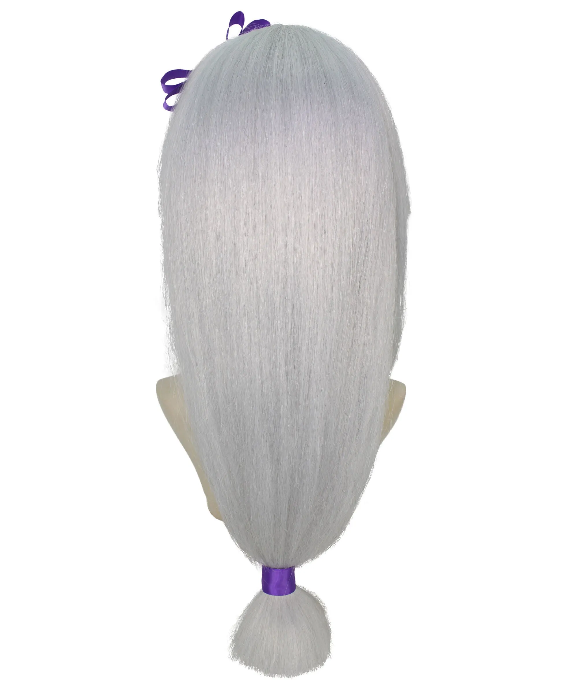 Adult Women's White Long Anime Cosplay Wig | Perfect for Halloween | Flame-retardant Synthetic Fiber