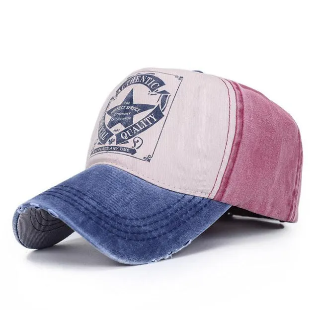 [AETRENDS] 6 Colors ! Star Patchwork Baseball Cap Men or Women Polo Hats Z-1462