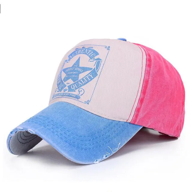 [AETRENDS] 6 Colors ! Star Patchwork Baseball Cap Men or Women Polo Hats Z-1462