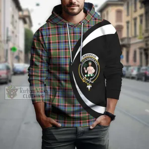 Aikenhead Tartan Hoodie with Family Crest Circle Style