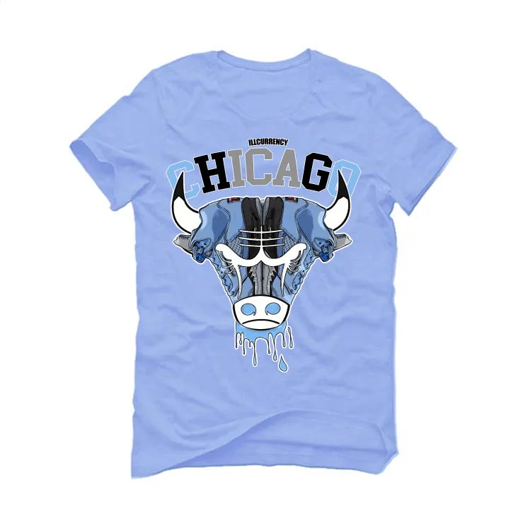 Air Jordan 5 “UNC” Carolina Blue T-Shirt (Bulls head chicago)