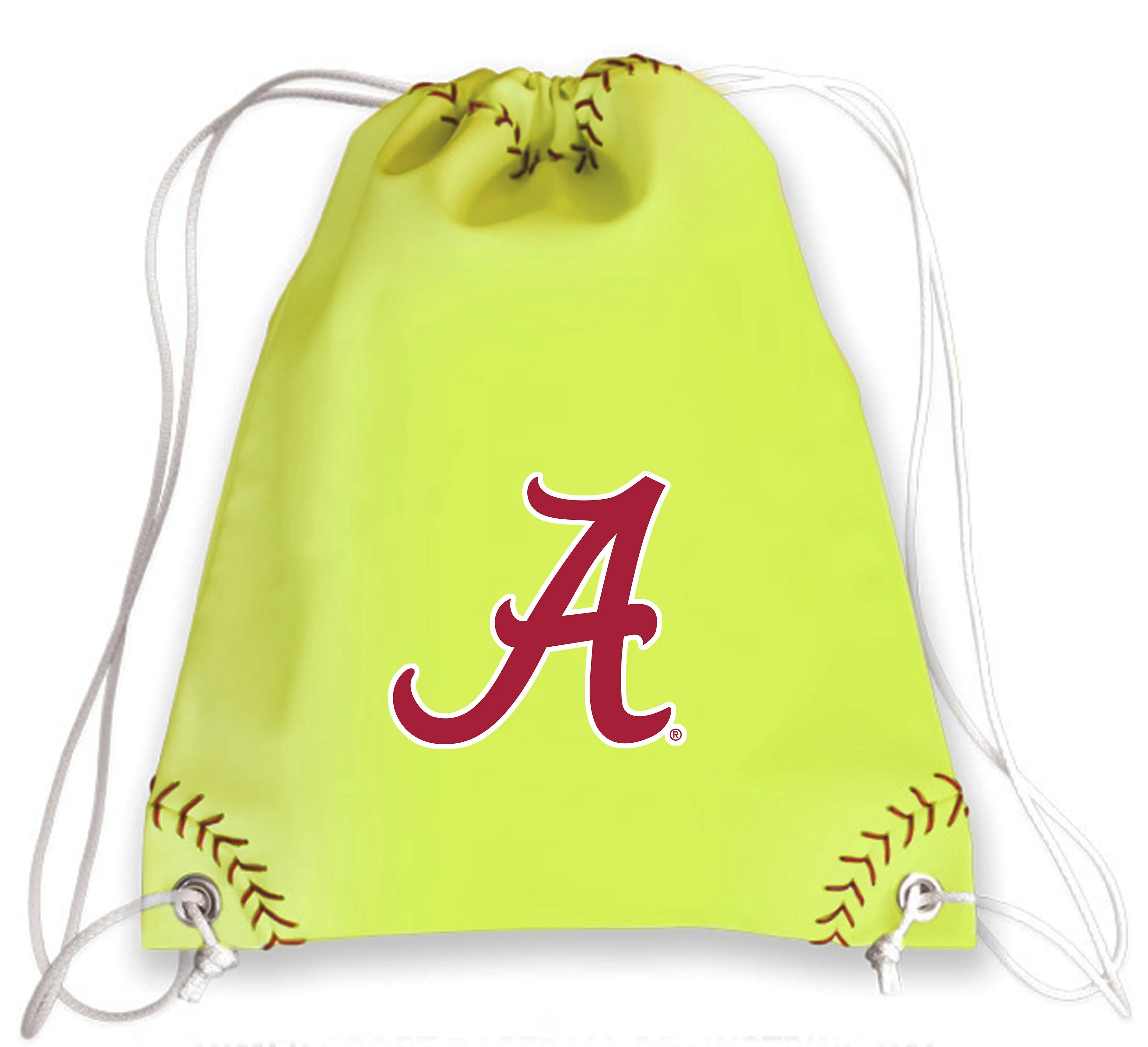 Alabama Crimson Tide Softball Drawstring Bag