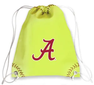 Alabama Crimson Tide Softball Drawstring Bag