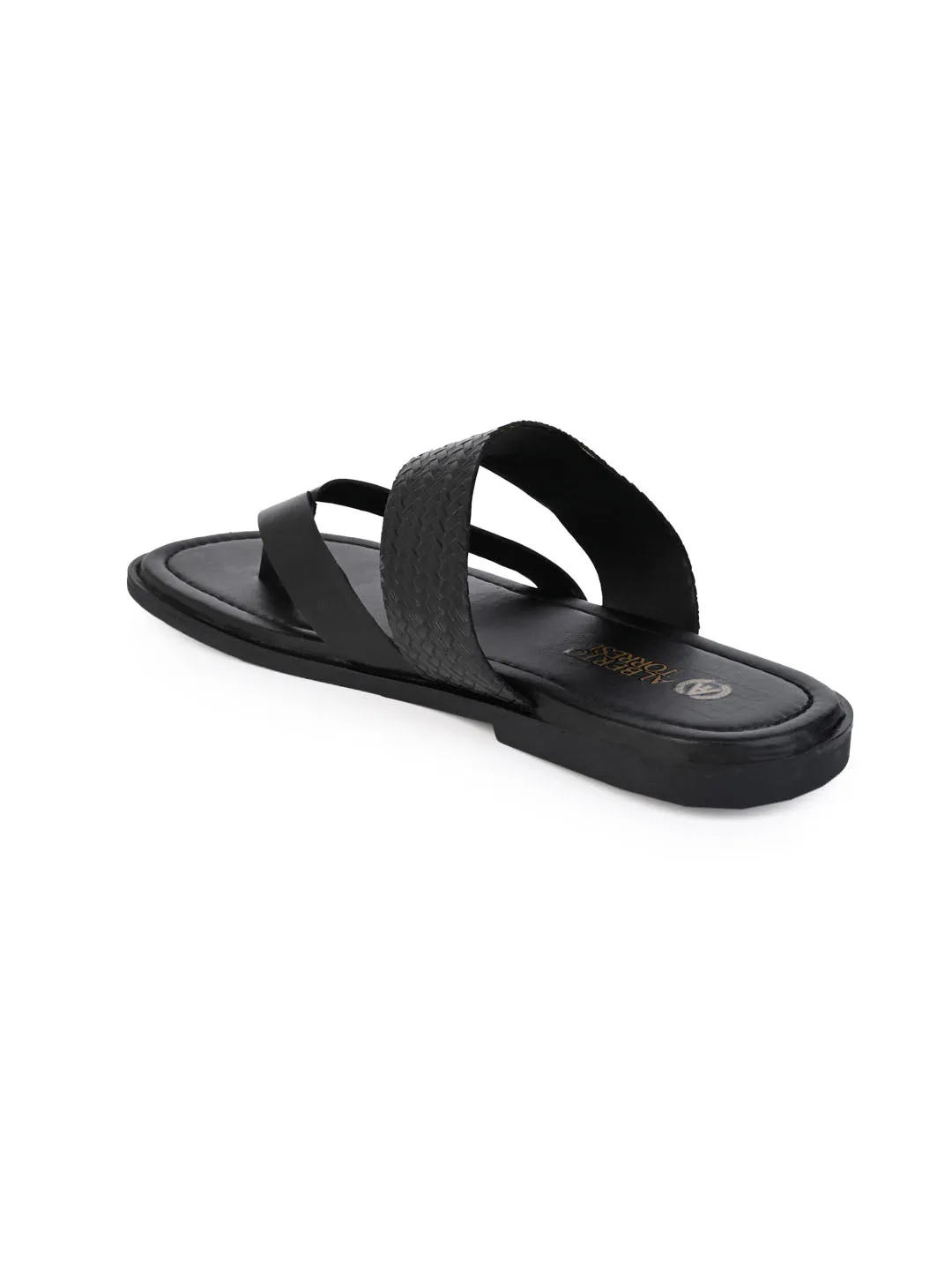 Alberto Torresi Men Black Office/Daily Wear Slippers