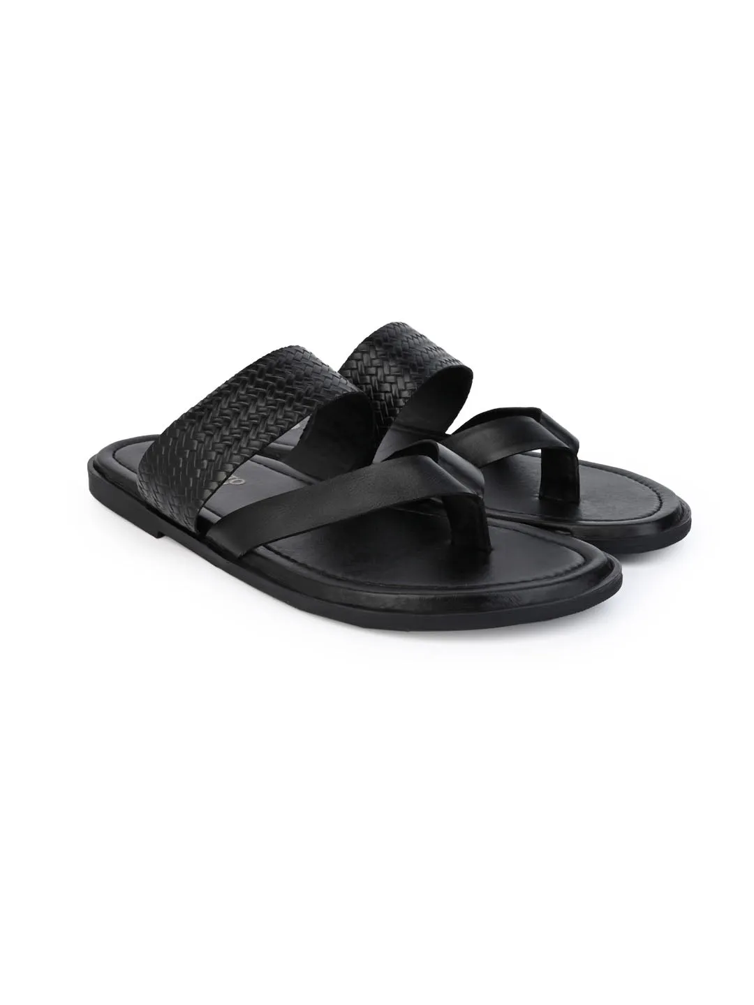 Alberto Torresi Men Black Office/Daily Wear Slippers