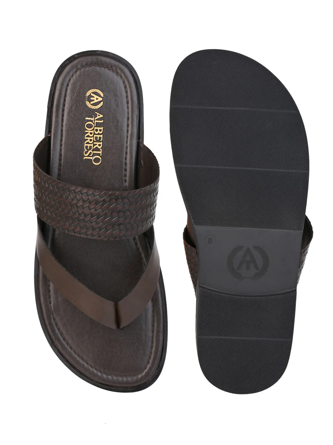 Alberto Torresi Men Brown Office/Daily Wear Slippers