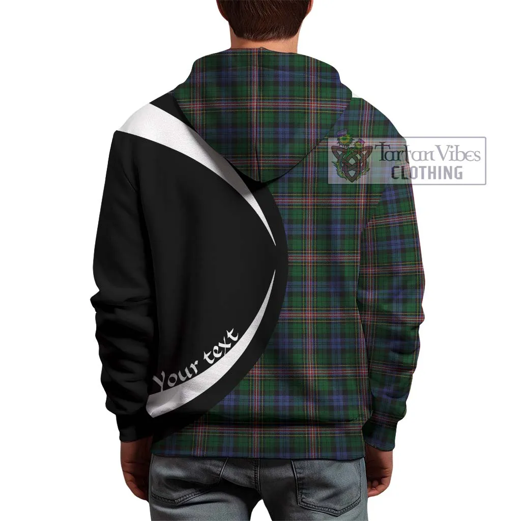 Allison Tartan Hoodie with Family Crest Circle Style