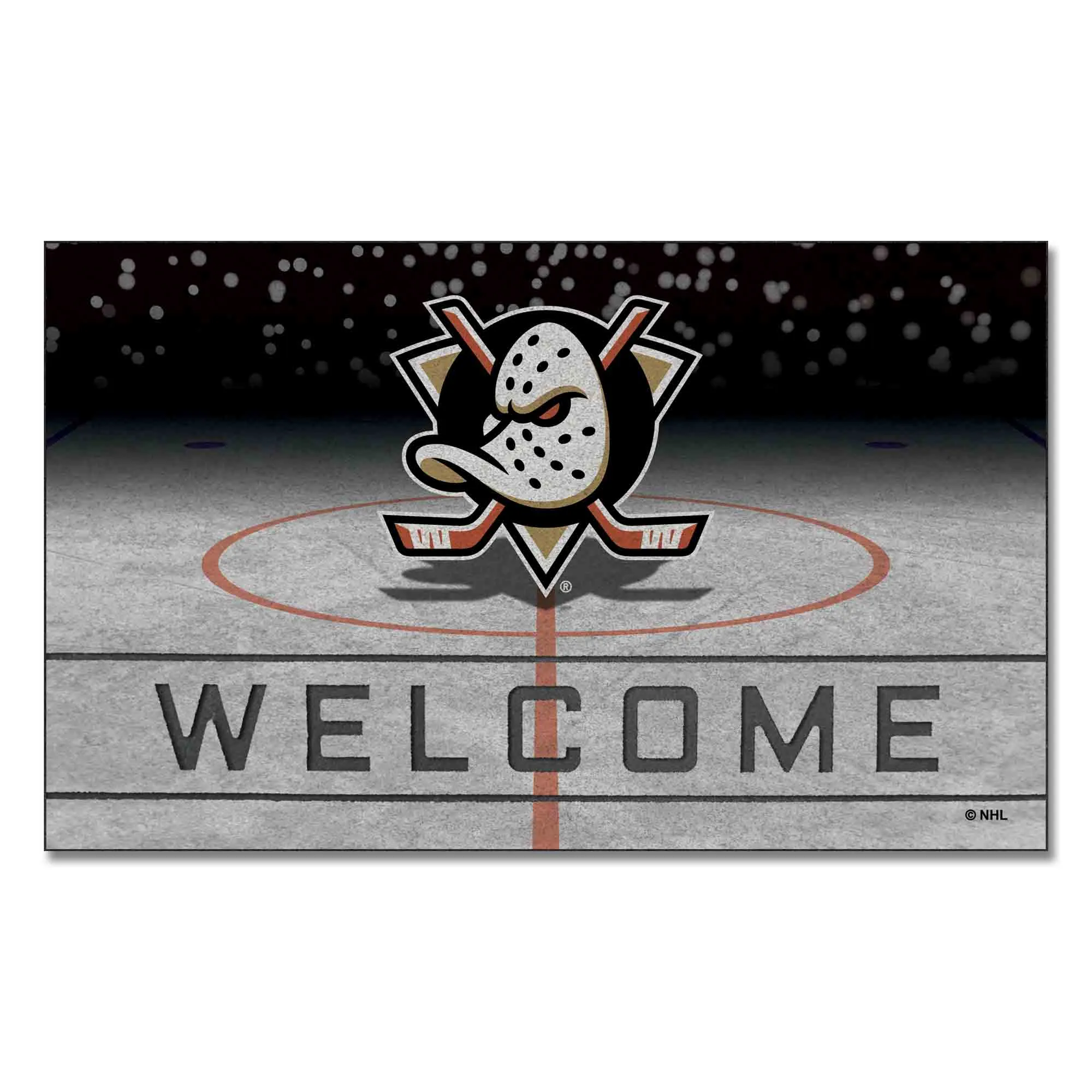 Anaheim Ducks Rubber Door Mat - 18in. x 30in.