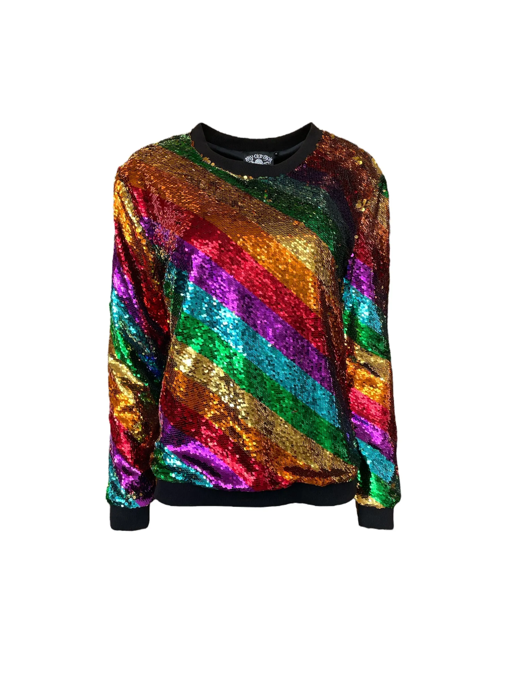 Any Old Iron Mens Golden Rainbow Sweatshirt