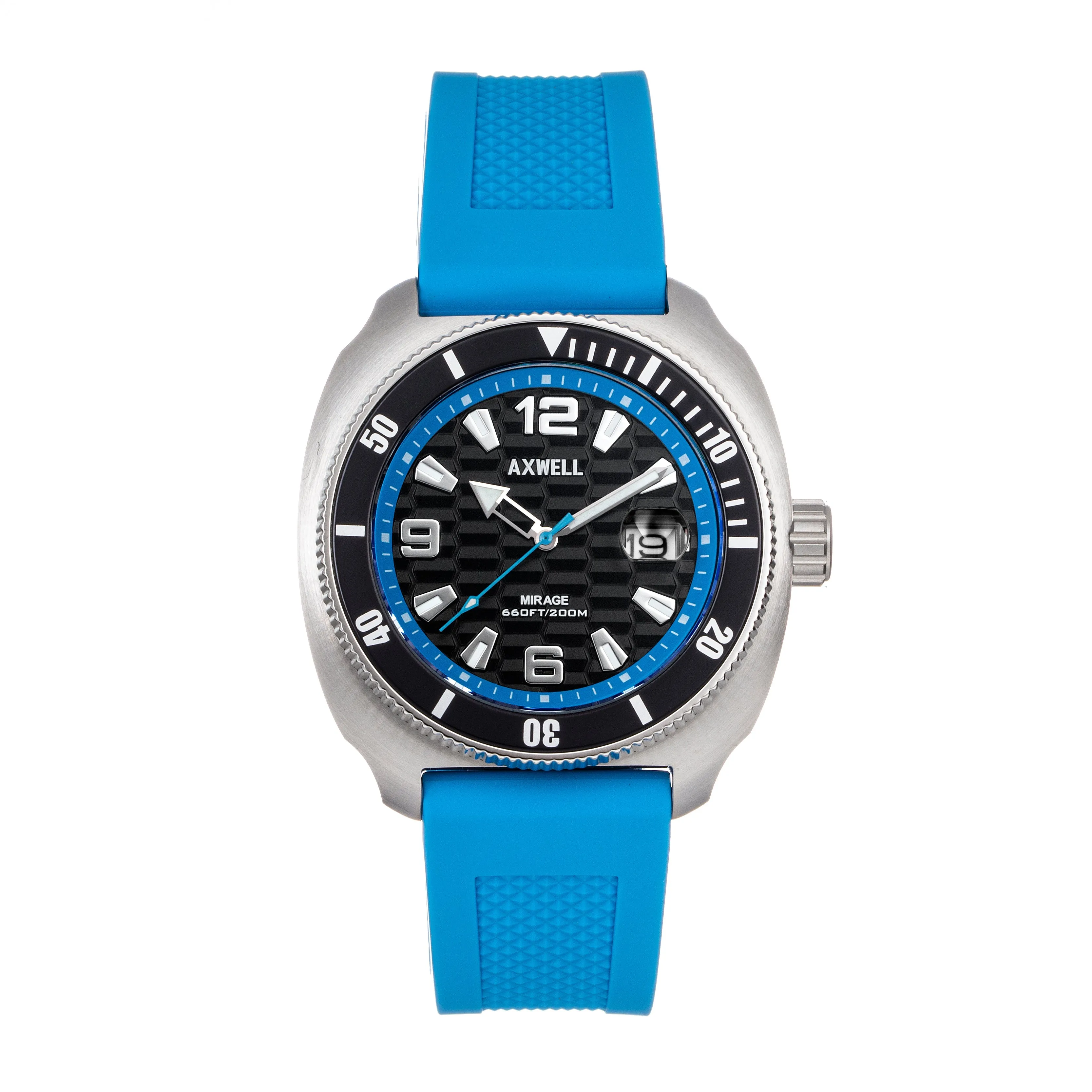 Axwell Mirage Strap Watch w/Date - Light Blue