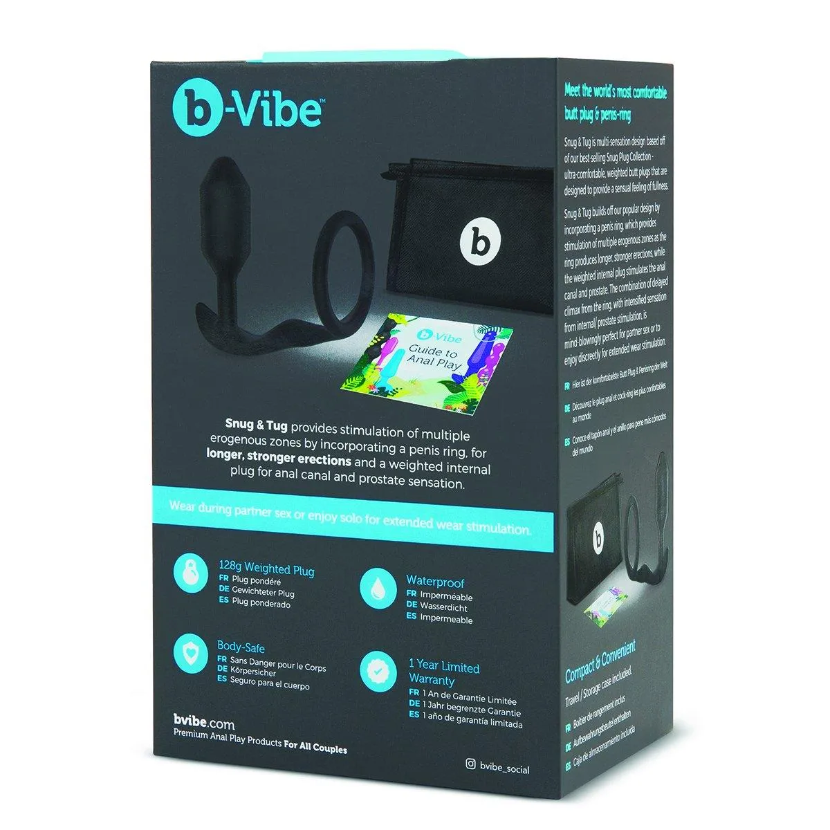 B-Vibe Snug & Tug Ring-Plug