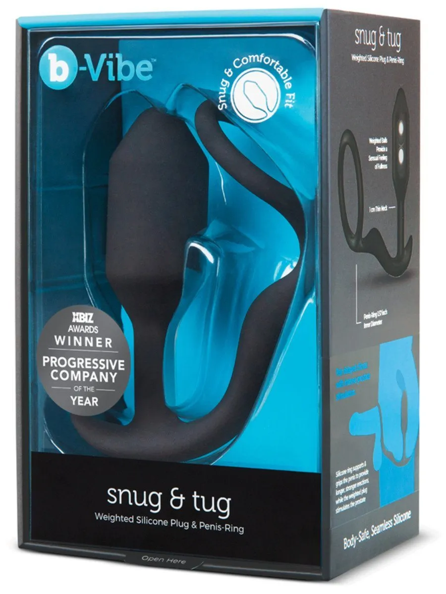 b-Vibe Snug and Tug  COCK RING PROSTATE PLUG