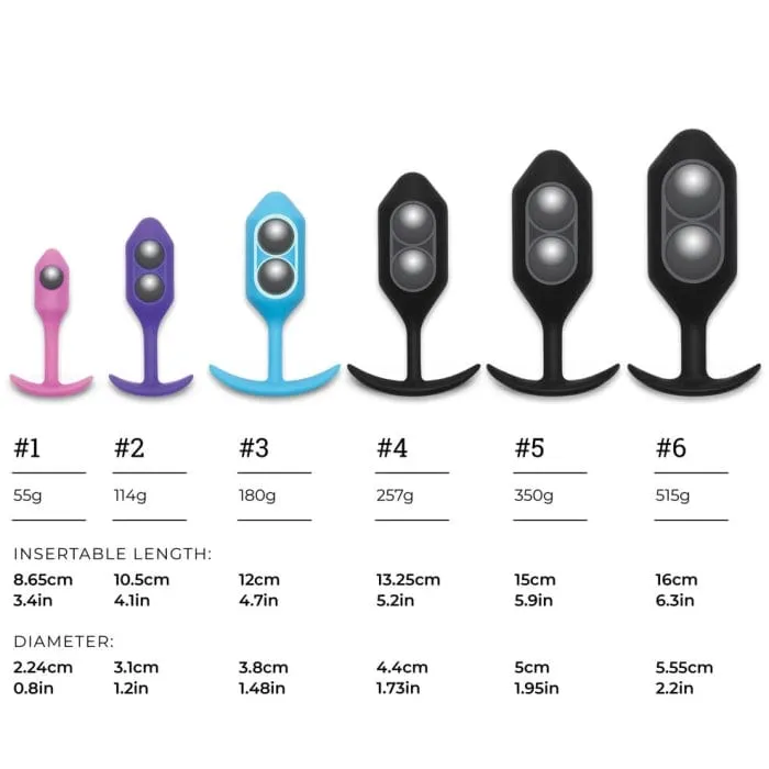 B-Vibe - Snug Plug Weighted Silicone Anal Plug