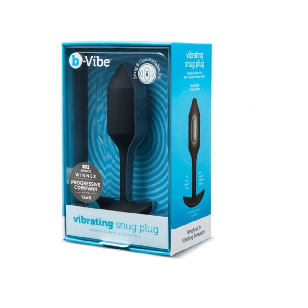 B-Vibe Vibrating Snug Plug 4 (XL) - Black