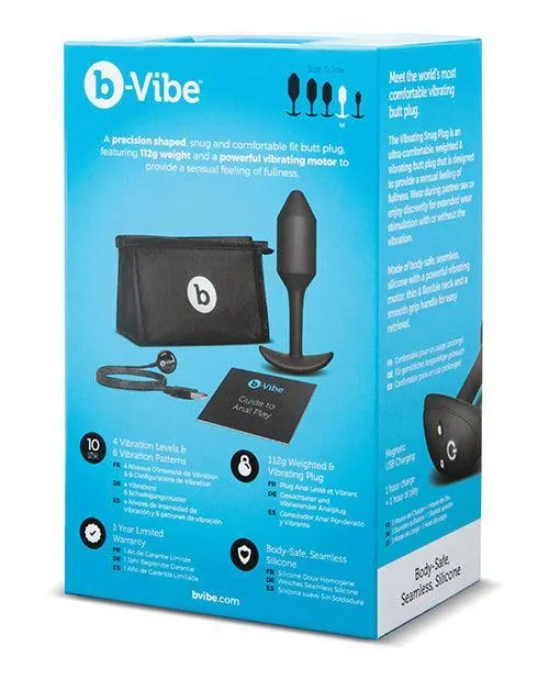 B-vibe Vibrating Weighted Snug Plug Xl