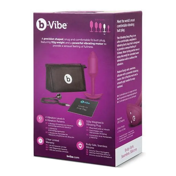 b-Vibe Vibrating Weighted Snug Plugs