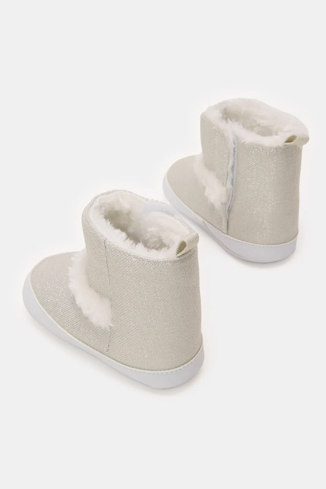 Baby Cream Fur Detail Bootie