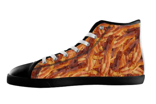 Bacon Pattern High Top Shoes