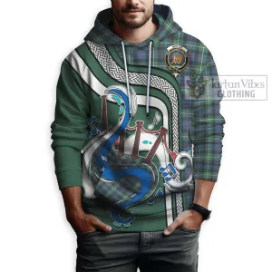 Baillie Ancient Tartan Hoodie with Epic Bagpipe Style