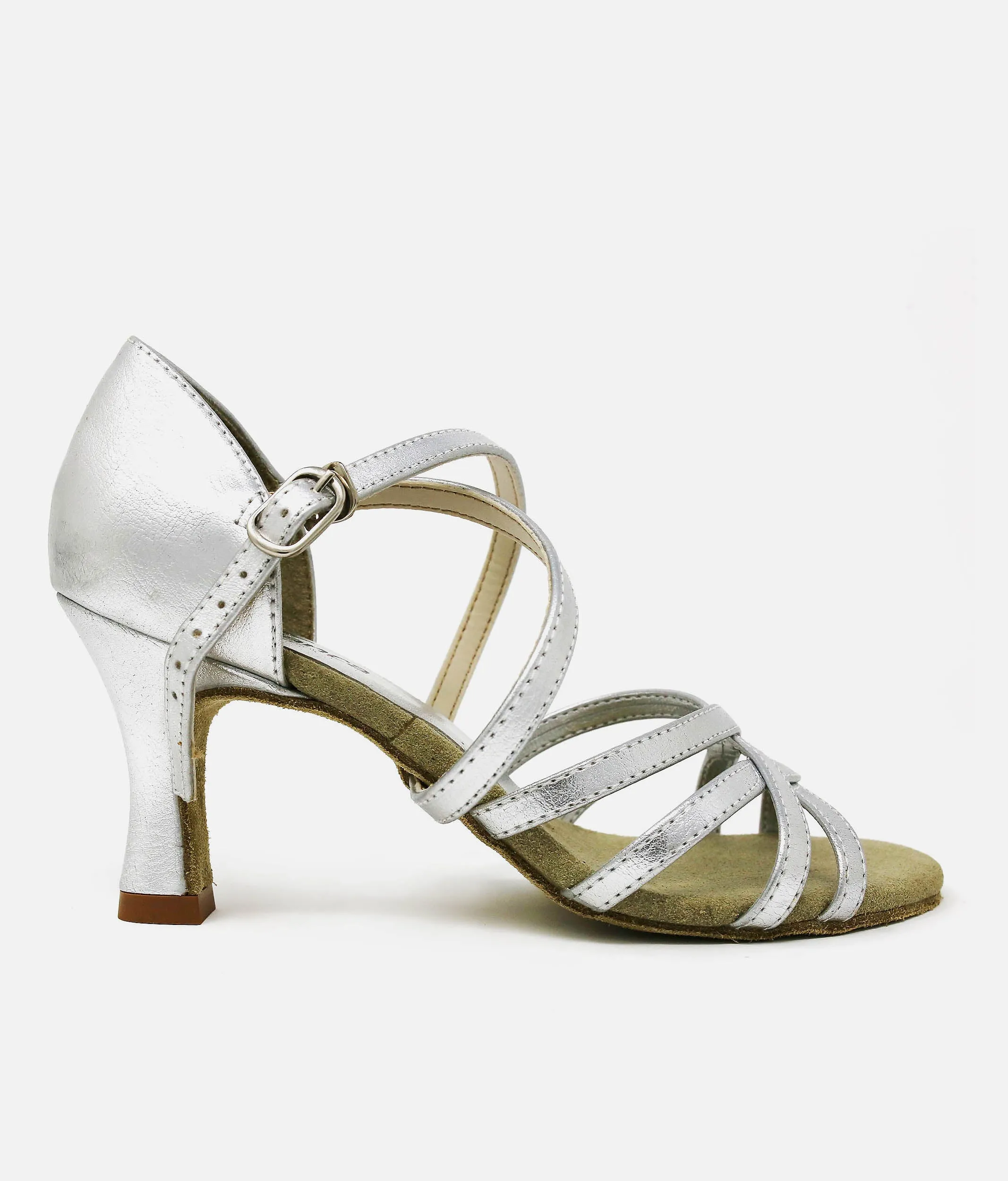 Ballroom Dancing Shoes, Silver Dance Sandals - BL164