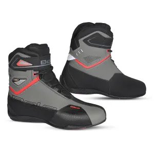 BELA Blaze Urban Motorcycle Boots Black Grey Red