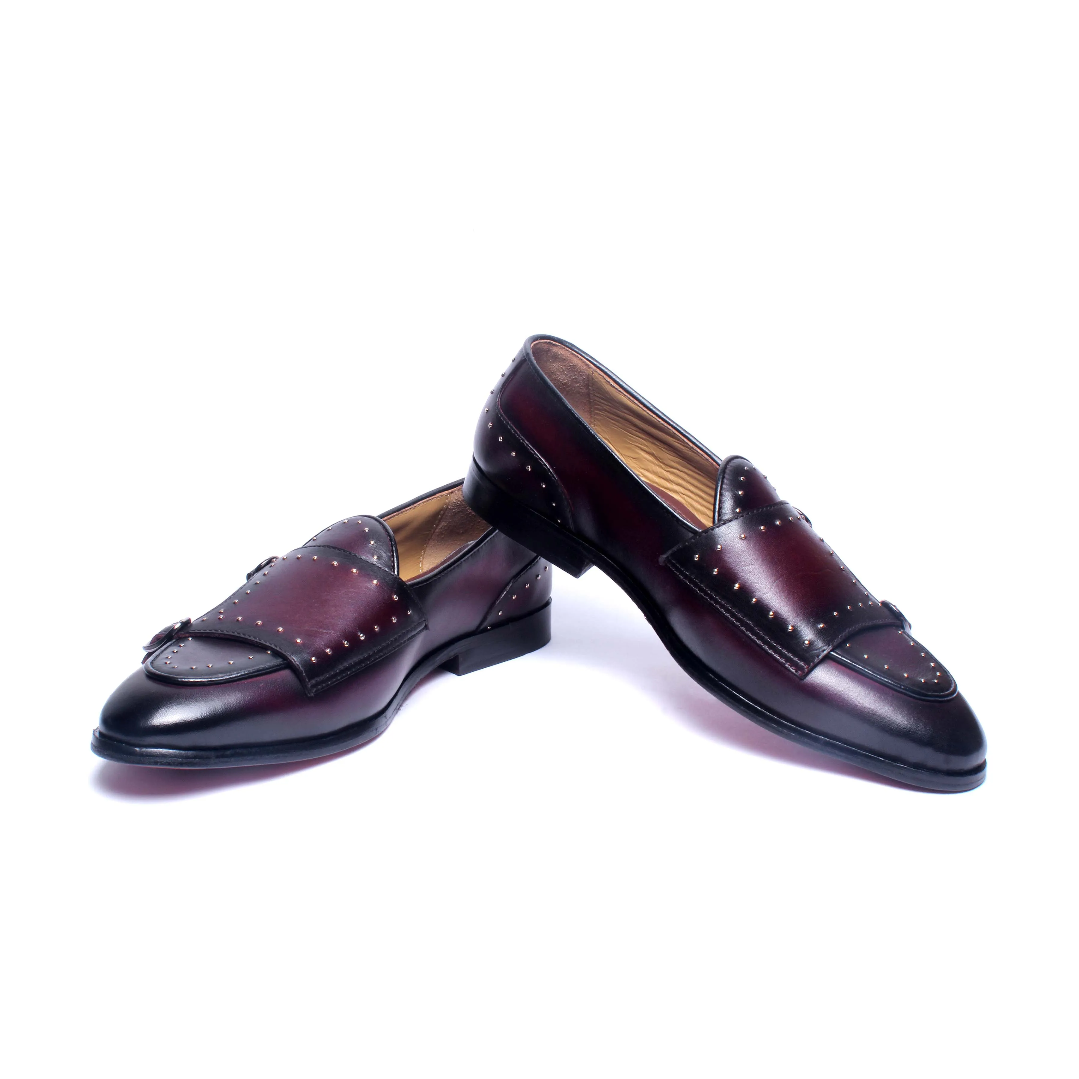 Belgian Monk Strap - Bordo