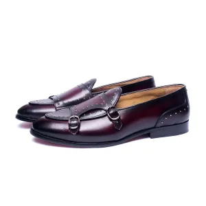 Belgian Monk Strap - Bordo