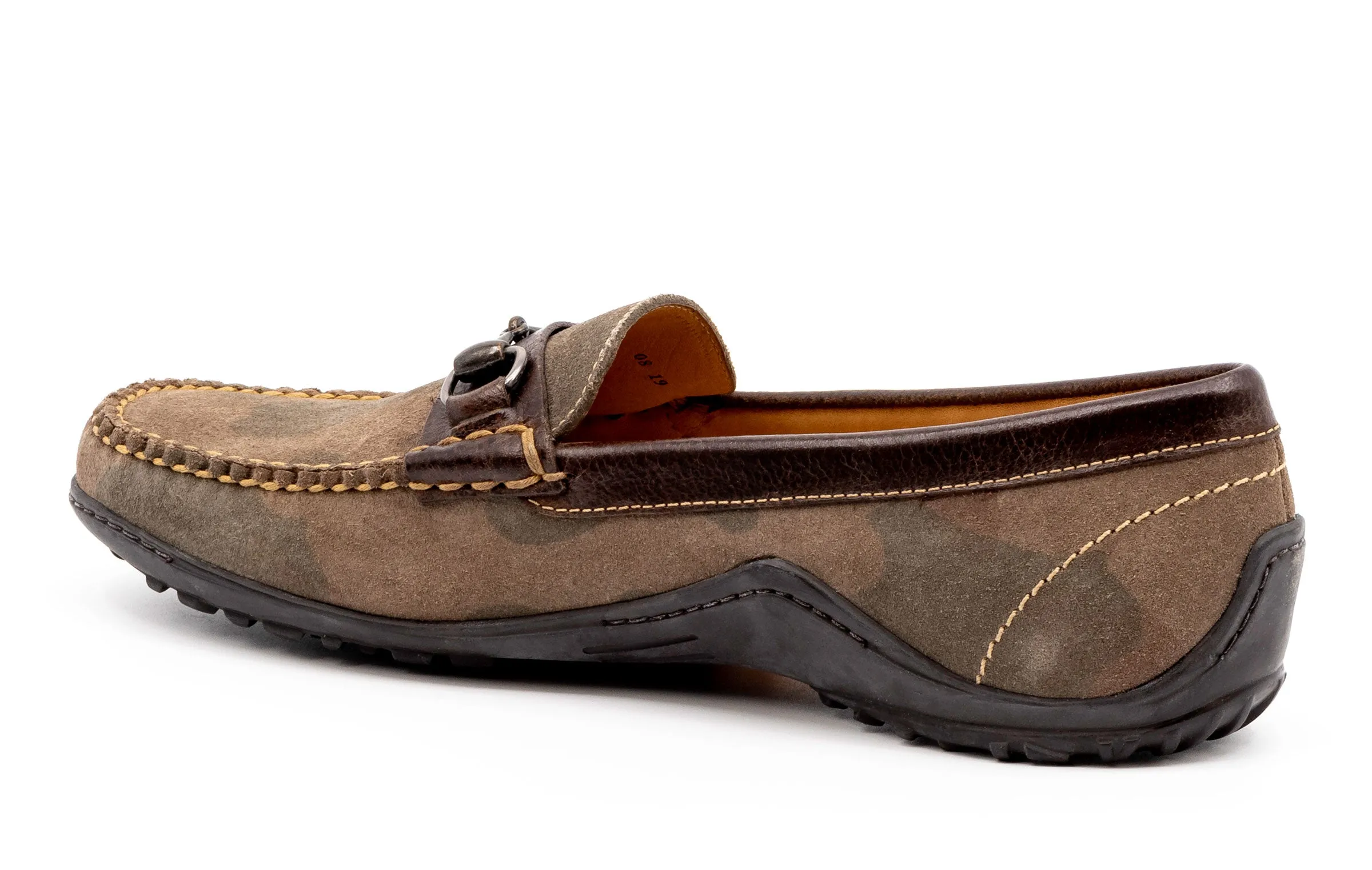 Bill Suede Horse Bit Loafers - Camo