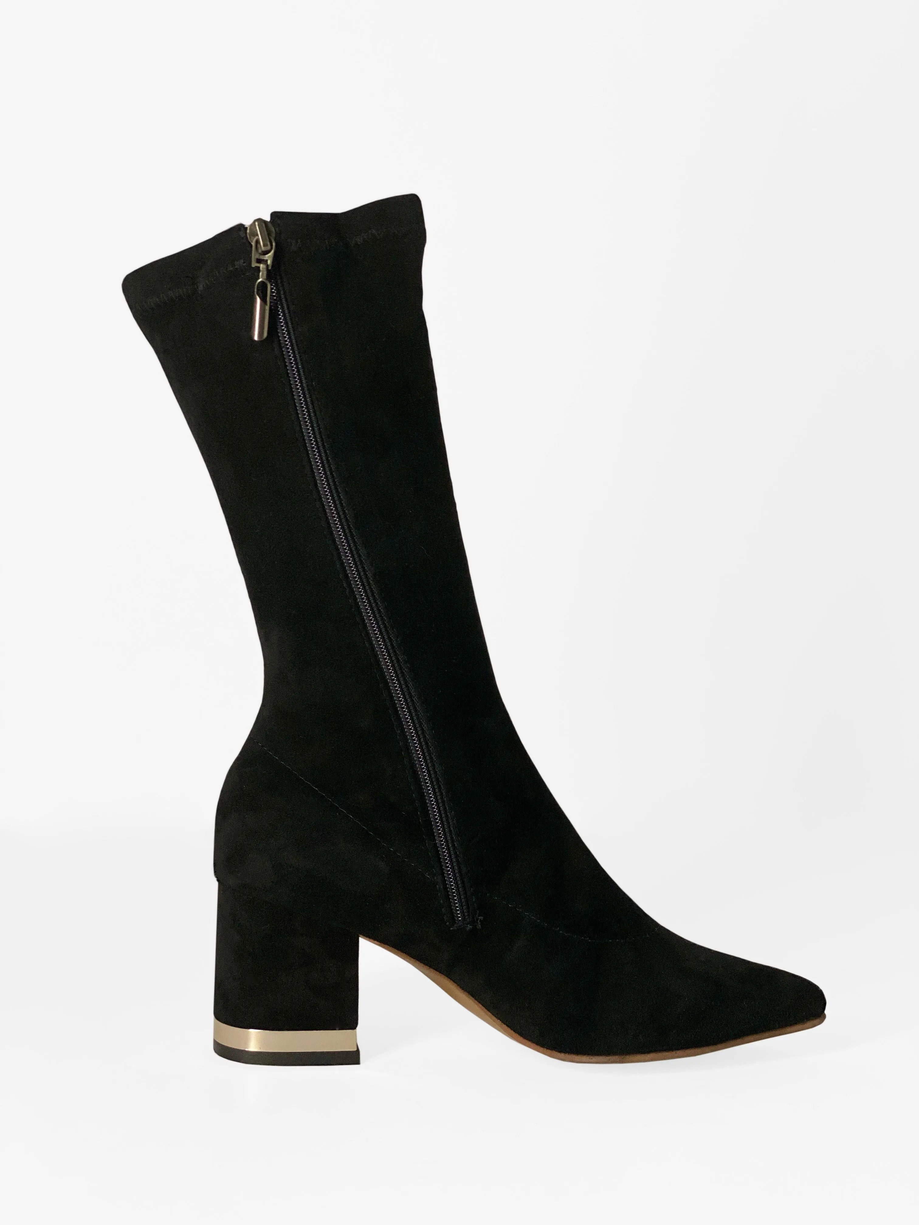 Black Suede Boot