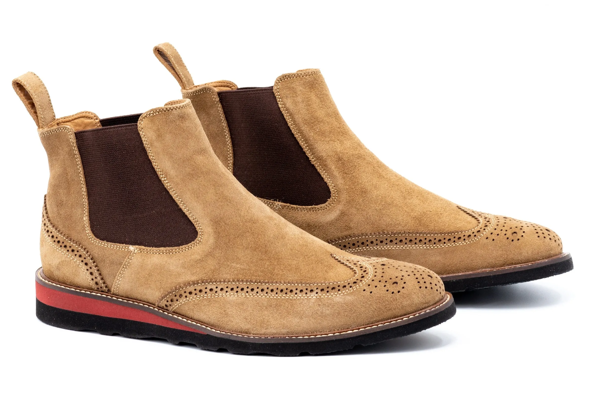 Blue Ridge Suede Chelsea Boots - Khaki