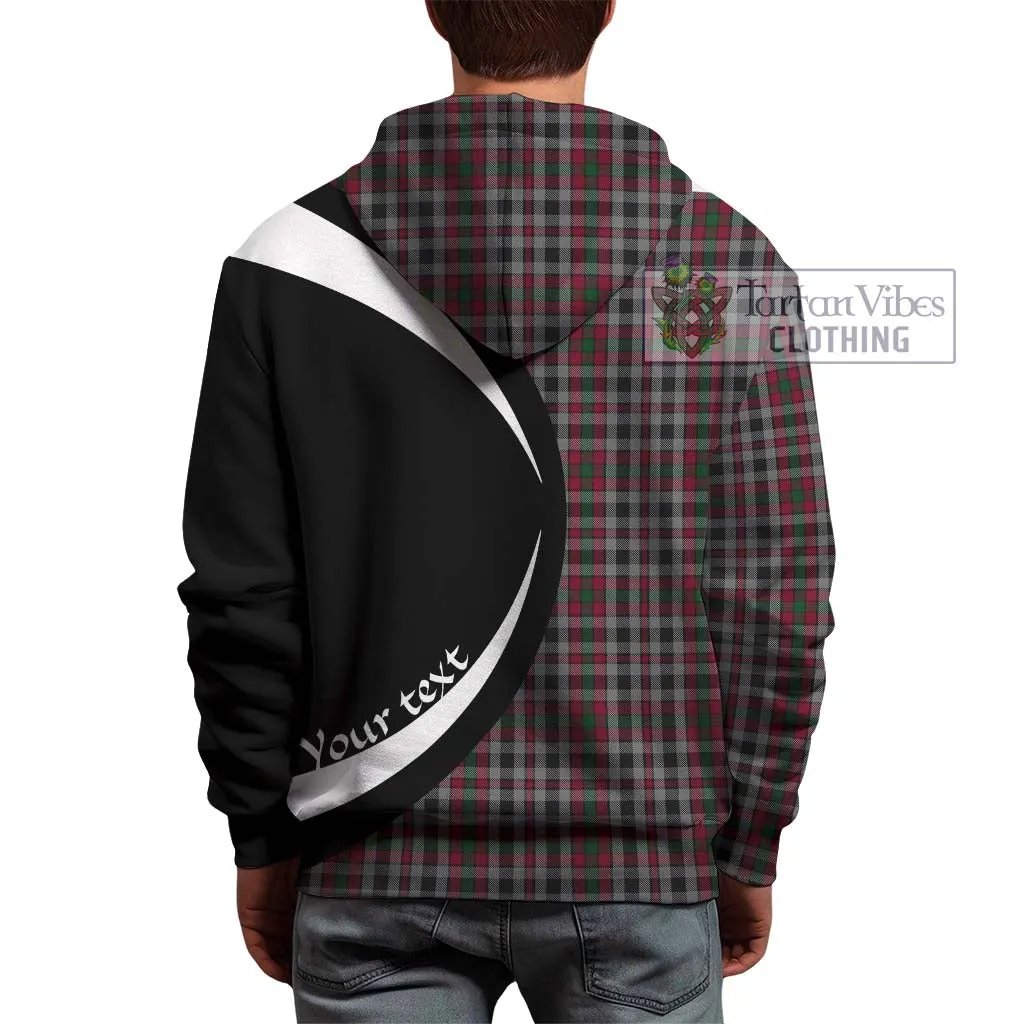 Borthwick Tartan Hoodie with Family Crest Circle Style